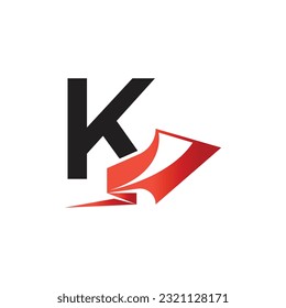 Letter K vector logo template, Colorful Letter K logo, Financial Company Logo, Financial Institute Advisors Logo Design Template Vector Icon