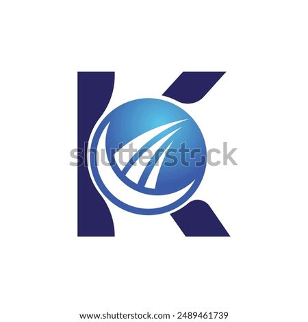 Letter K vector logo template, Colorful Letter K logo, Financial Company Logo, Financial Institute Advisors Logo Design Template Vector Icon