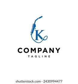 Letter K Welding logo icon vector template.eps
