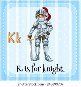 Ein Buchstabe K, der für Ritter steht