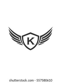 Letter K wing logo