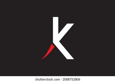  letter K and X logo. suitable for company icon, business, industry, initials, shop, etc.