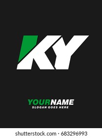 Letter K Y logo template vector