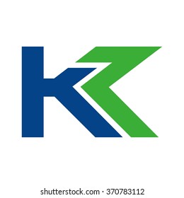 Letter K Z Logo Vector Stock Vector (Royalty Free) 370783112 | Shutterstock