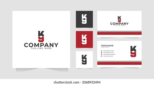 Letter K9 dog training logo design inspiration and business card