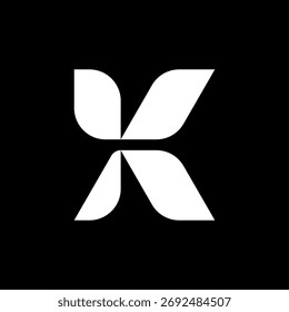 kreatives Monogramm-Logo von Letter KA oder AK