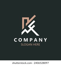 Letter KA, AK-Anfangslogo, einfaches und luxuriöses Monogramm-Icon Vector Business Identity Design Template