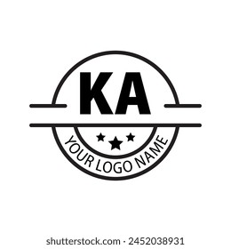 letter KA logo. KA. KA logo design vector illustration for creative company, business, industry
