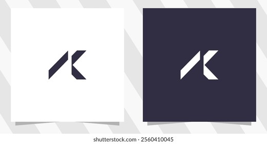 letter ka logo design vector