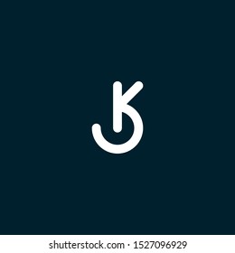 Letter Kb or Bk, Abstract For Company Logo Design Simple.