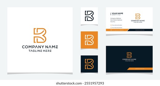 letter KB BK abstract logo design vector