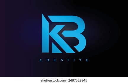 Letter KB logo design creative custom clean two alphabet logo
