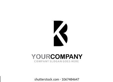Letter KB Logo Design Modern Concept