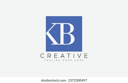 Letter KB logo design template vector illustration