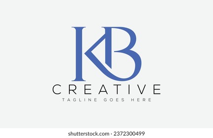 Letter KB logo design template vector illustration