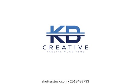 Letra KB Ilustración vectorial de Plantilla de diseño de logotipo