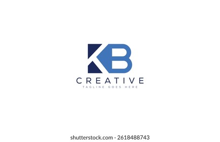 Letter KB logo design template vector illustration