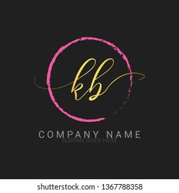 Letter kb logo template Leaf Vector