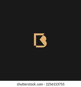 diseño de logotipo mínimo de KB de letras. Vector de diseño de logotipo KB de letra moderna con diseño moderno

