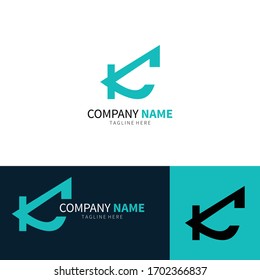 Design-Vorlagenelemente für Logo-Briefings von Letter KC