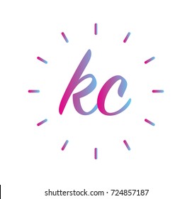Letter KC  logo element desgn