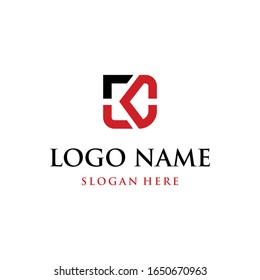 Letter KC Modern Abstract Creative Business Technology Logo