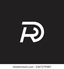 letter kd stripes geometric simple logo vector 