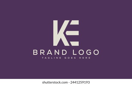 letter KE logo design vector template design for brand.