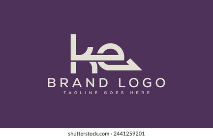 letter KE logo design vector template design for brand.