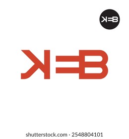 Letra KEB Logo Negative Space