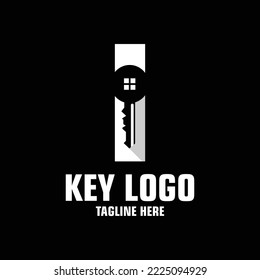 Letter I Key Logo Design Template Inspiration, Vector Illustration.