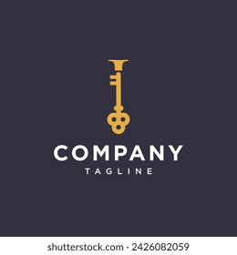 Icono del logotipo de la tecla I plantilla vectorial.eps