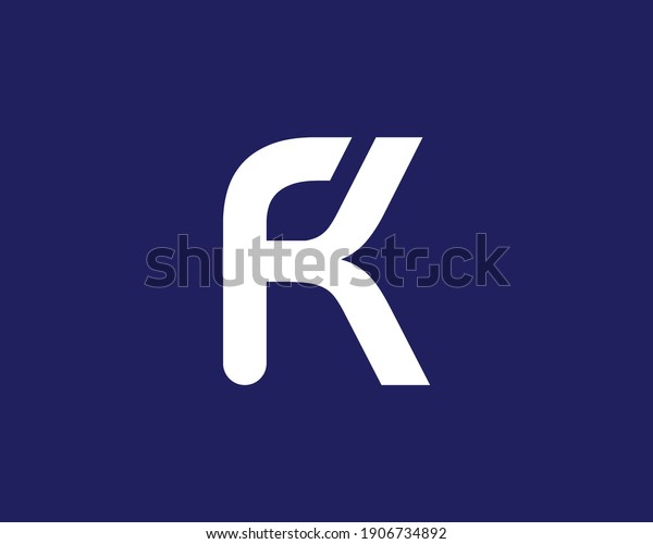 Letter Kf Fk Logo Design Vector Stock Vector Royalty Free 1906734892 Shutterstock 