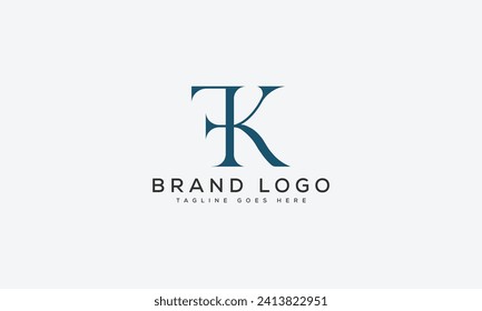 letter KF logo design vector template design for brand.