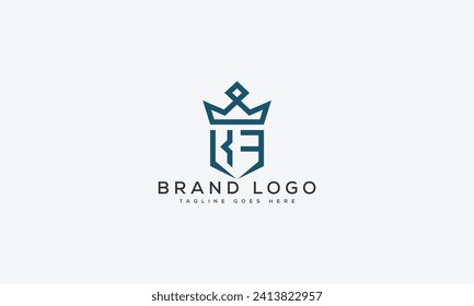 letter KF logo design vector template design for brand.