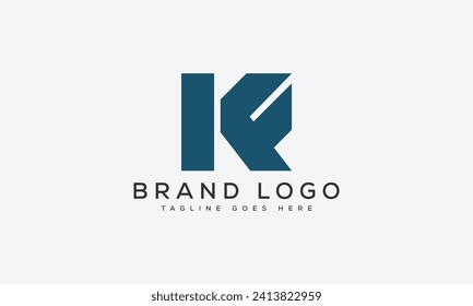 diseño de la plantilla vectorial del logotipo KF de letra para la marca.