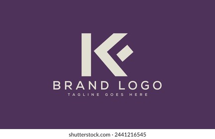 letter KF logo design vector template design for brand.