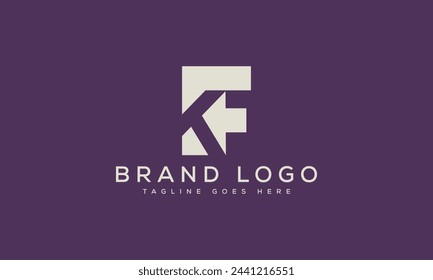 letter KF logo design vector template design for brand.