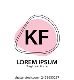 letter KF logo. KF. KF logo design vector illustration for creative company, business, industry
