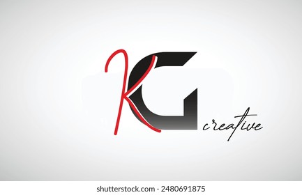 Letra KG Creative Clean Logo Design