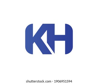 Letter Kh Hk Logo Design Vector Stock Vector (Royalty Free) 1906951594 ...