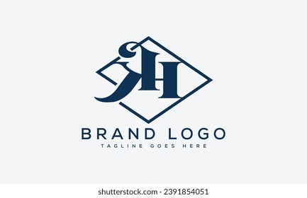 Buchstabe KH Logo Design Vektordesign Vorlage Design für Marke.