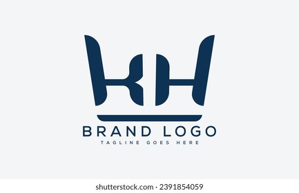 Buchstabe KH Logo Design Vektordesign Vorlage Design für Marke.