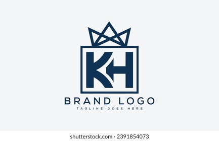 letter KH logo design vector template design for brand.