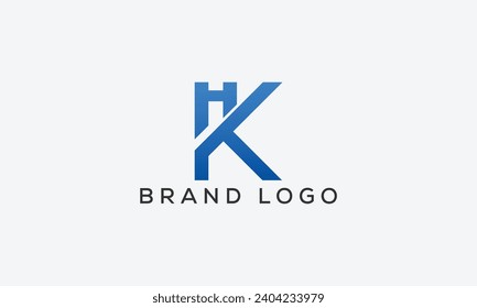diseño de plantillas vectoriales de diseño de logotipo KH de letra para marca.