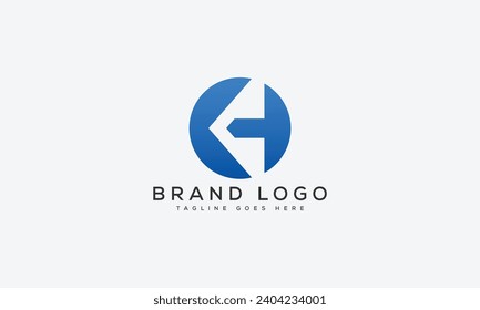 letter KH logo design vector template design for brand.
