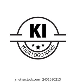 letter KI logo. KI. KI logo design vector illustration for creative company, business, industry
