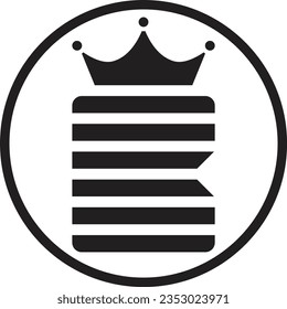letra king B con logotipo de la Corona