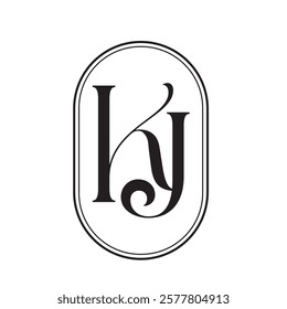 letter KJ or JK vector logo design for luxury, fashion, jewelry, boutique, and startup