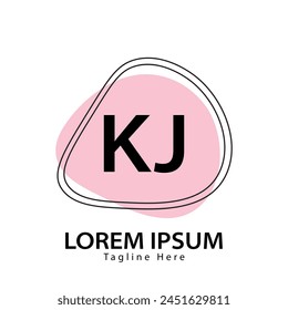 letter KJ logo. KJ. KJ logo design vector illustration for creative company, business, industry
